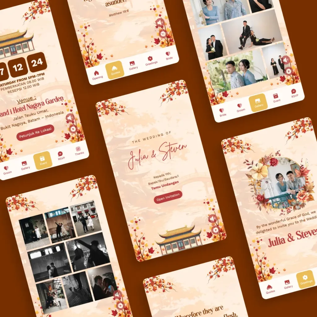 Auntumn Undangan Digital Tema Korea